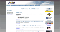 Desktop Screenshot of aopa-sweden.com