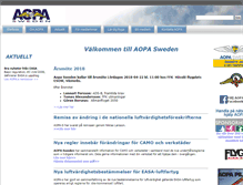 Tablet Screenshot of aopa-sweden.com